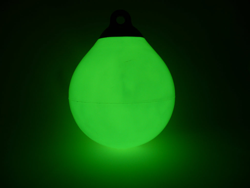 Glow in the dark buoy for marine life